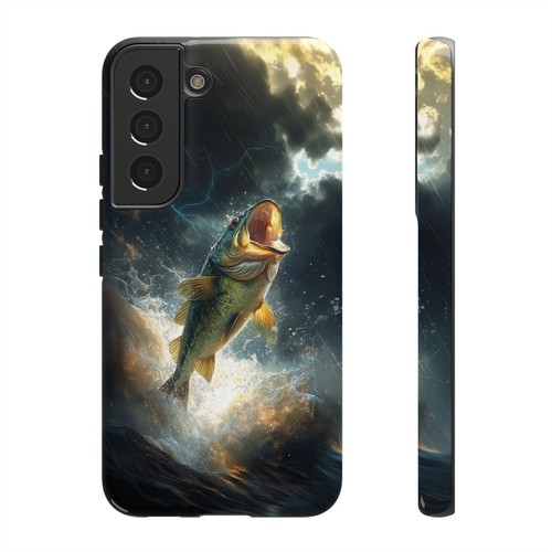 Big Mouth Bass Fish Thunderstorm River - Phone Case for iPhone, Galaxy, Pixel - 第 250/281 張圖片