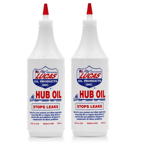 Lucas Oil Set of 2 Steering Axle &amp; Trailer Hub Stop Leak Oil 32 Ounce ...
