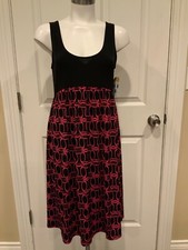 Michael Michael Kors  Black & Pink Patterned Dress, Size M