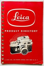 Leica Camera Dealer Product Directory 1950s USA Vintage
