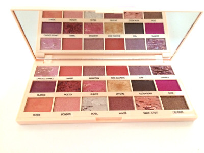 I Heart Makeup Revolution Marble Rose Gold Chocolate Palette with Box