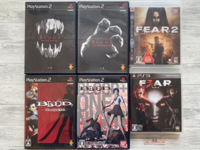 SONY PS2 3 Blood & Blood + One Night Kiss & Battle Rondo & F.E.A.R. 2 3 Set