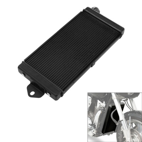 Black Radiator Cooler Cooling Fit For Honda VTX1800C 2002-2007 VTX1800F 2005-08 - Picture 10 of 14