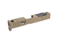 Zaffiri Precision ZPS.IBS Glock 43 / 43x Integrated Blowhole Slide - FDE Tan
