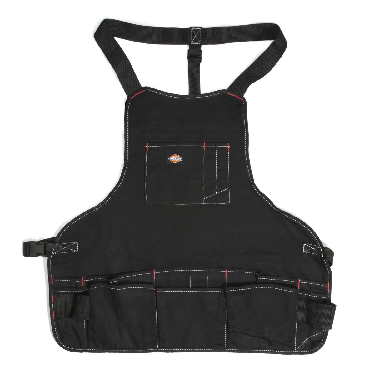 Dickies Black 16 Pocket Bib Style Carpenter s Craftsmen s Apron