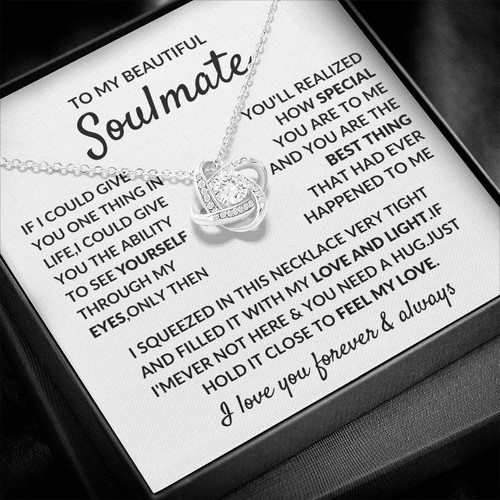 Gift For Wife Soulmate Necklace Girlfriend Birthday Valentines Day Christmas - Picture 8 of 11