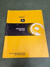 OEM John Deere 7 Backhoe Operators Manual OM-TY20654 Issue A6