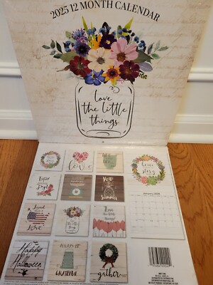2025 Dollar Tree 12 Month Calendar LOVE THE LITTLE THINGS Crafts Early ...