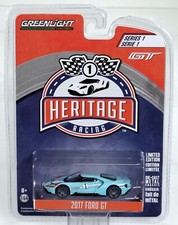 GreenLight 2017 Ford GT Heritage Racing Series 1 #13200-B NRFP 2017 Lt.Blue 1:64