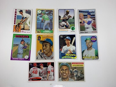 2017 Topps Promo Hank Aaron, Mike Trout, Jackie Robinson, Mattingly - You Pick