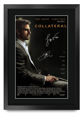Collateral Tom Cruise Geschenkidee gedruckt A3 gerahmtes Poster signiert für Filmfans