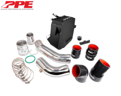 PPE Black Air-To-Water Intercooler Kit For 11-26 Ford F250/F350 6.7L Super Duty