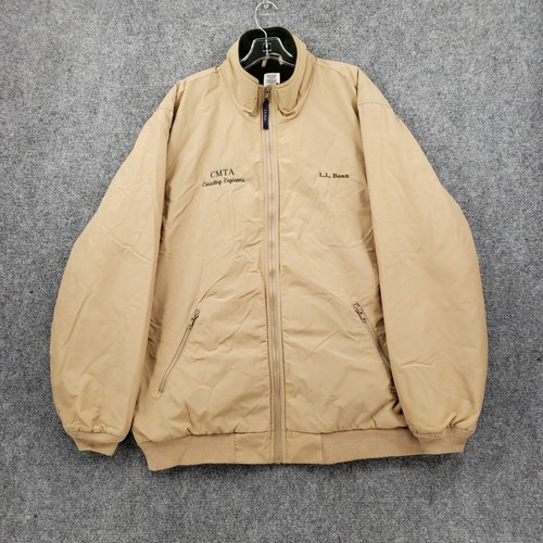 L.L. Bean Jacket Mens XL Tall Beige 