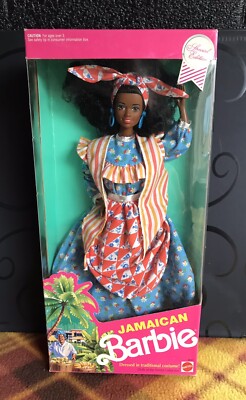 BARBIE DOLLS OF THE WORLD, JAMAICAN, SPECIAL ED., 1991, PINK LABEL