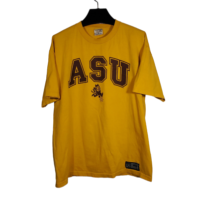 ASU PAC 10 T-Shirt Mens XL Yellow Arizona State University The