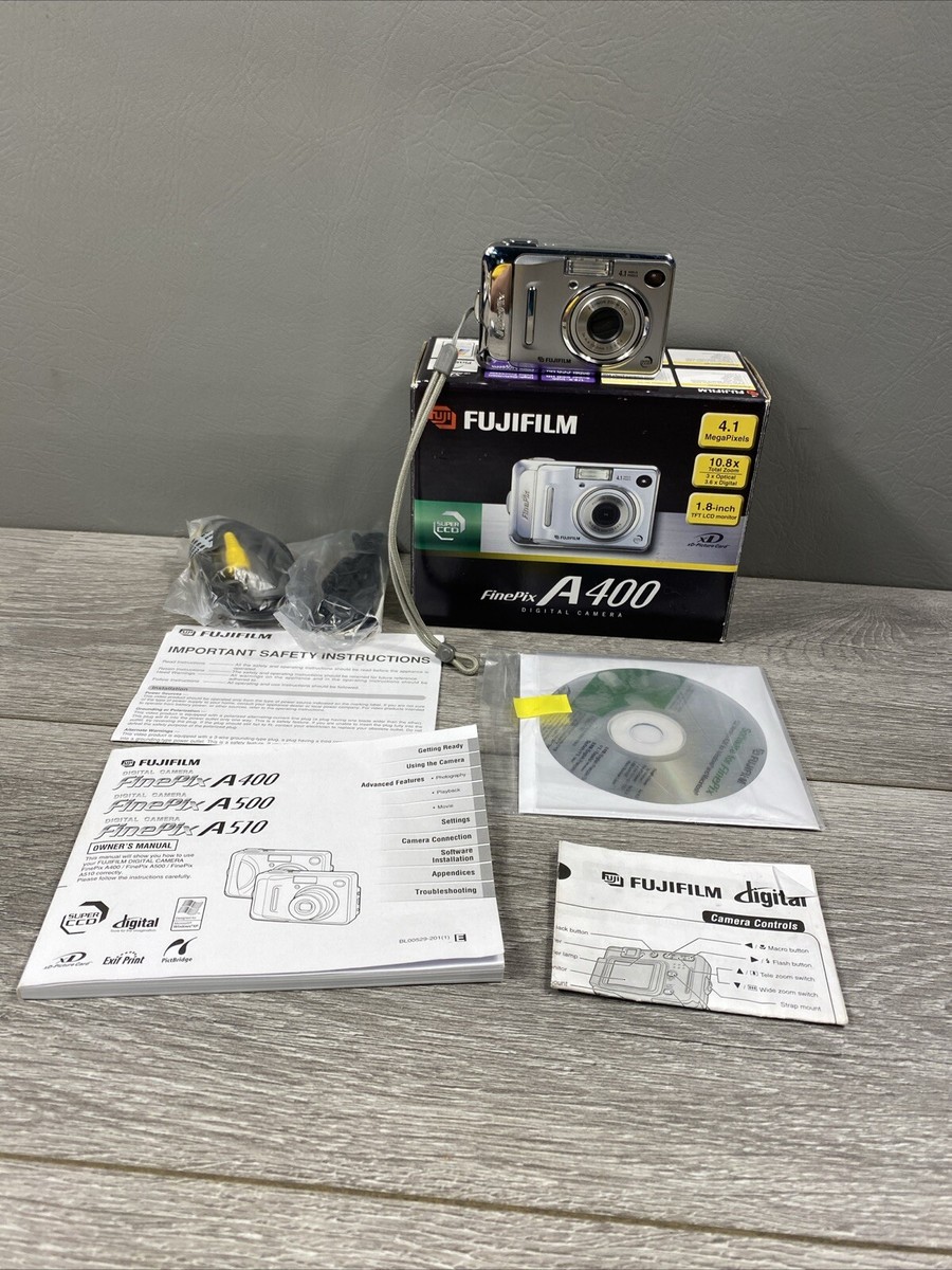Fujifilm FinePix A Series A400 4.1MP Digital Camera - Silver for