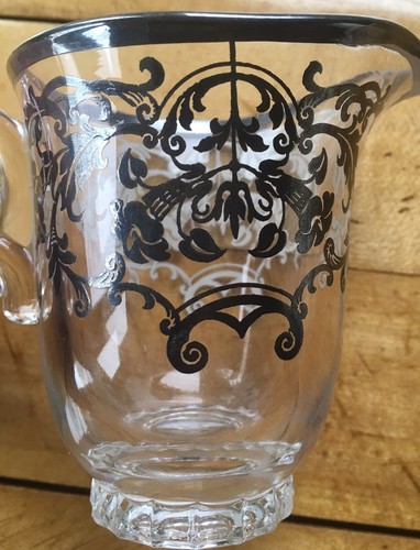 Vintage Heisey Creamer Silver Overlay - Picture 4 of 4
