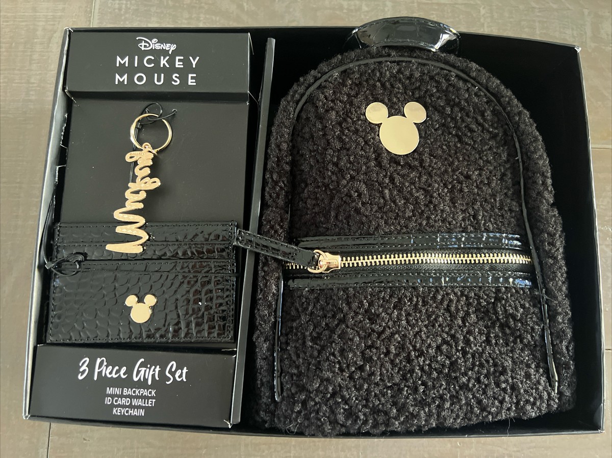 Mickey Mouse Black mini back pack wallet and key chain | eBay display picture 1