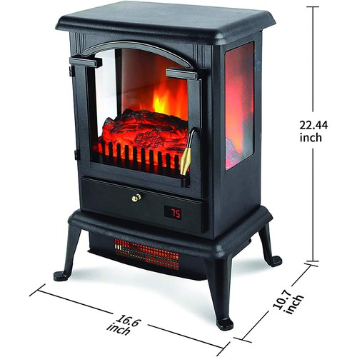 LifeSmart 1500W Portable 3 Sided Electric Infrared Quartz Stove Heater(Open Box) - Picture 4 of 12