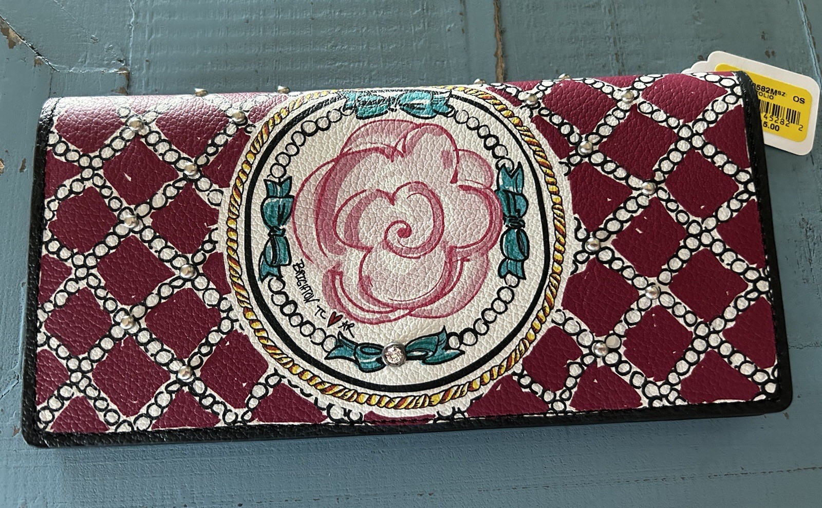 Brighton Fashionista Paris Blooms Slim Wallet T3582M NWT~ A Nod To Fashionistas!