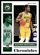 2021-22 Panini Chronicles Draft Picks Davion Mitchell Rookie Baylor Bears #10