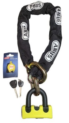 ABUS Granit Power XS 67 14KS 100 Black Loop Kettenschloss + Memory Cable Neu