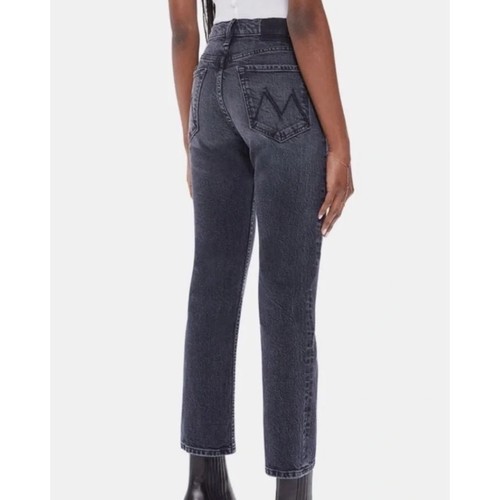 NWT Mother Superior Jeans THE TOMCAT ANKLE On The Fly Faded Black Button-Fly 28
