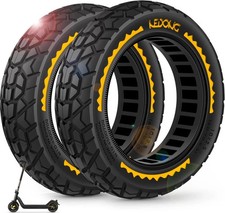 2PCS Scooter Tire Tubeless, 10x2.5 inch Front or Rear Replacement Solid Tires...