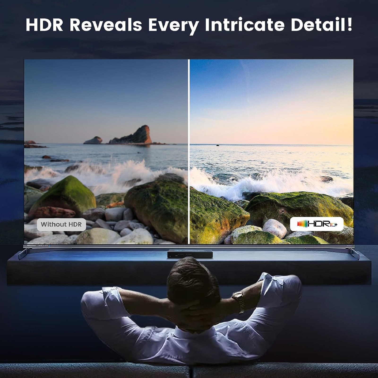 7 in 1 out  4K HDMI 2.0 Switch Support HDR HDMI Switcher With IR Remote 4K 60Hz