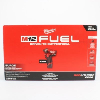 Milwaukee 2551-22 M12 FUEL SURGE 1/4 in. Hex Impact Driver Compact Kit