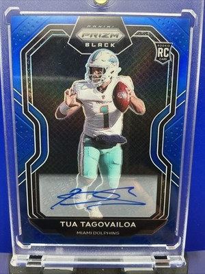2020 Tua Tagovailoa Prizm Black Chronicles Blue #’d /25 Rookie AUTO RC