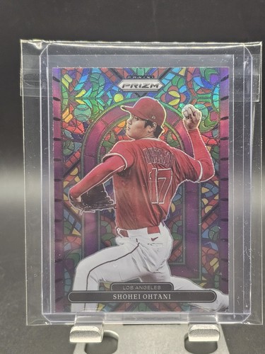 2022 Panini Prizm - Stained Glass Shohei Ohtani #SG-3 Purple Prizm