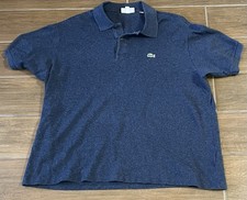 Lacoste Men's Polo Shirt Short Sleeve Cotton Size XXL Classic Fit Navy Blue