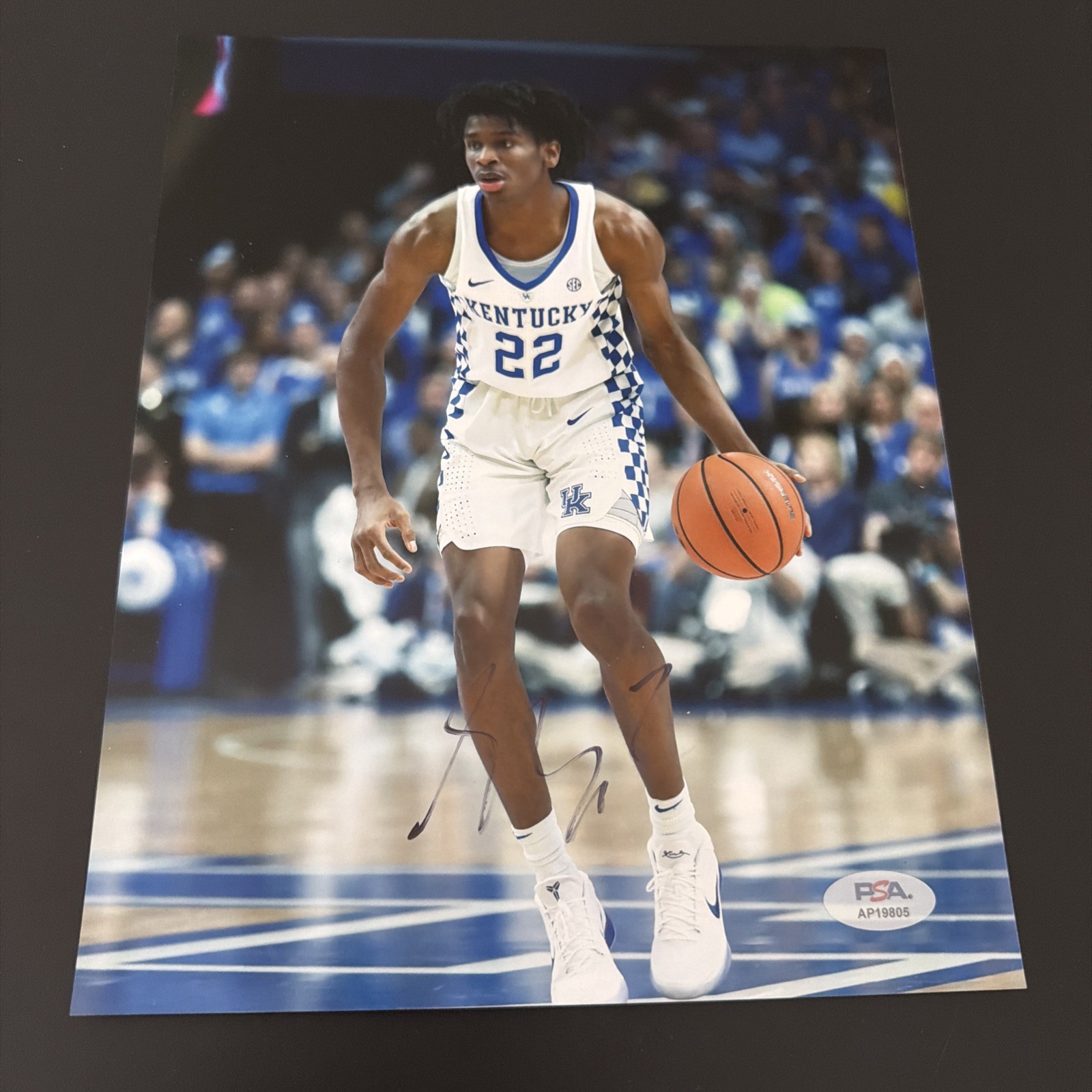 shai Autographed Signed Kentucky Wildcats GILGEOUS-ALEXANDER KENTUCKY BASKETBALL 8x10 PSA 
