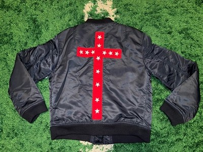 Kanye West Flight Jacket Yeezus Cross Bomber Full Zip Nylon Yeezy Tour Men S NWT