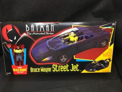 VINTAGE! Batman The Animated Series BRUCE WAYNE STREET JET [Kenner 1993]