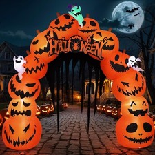 10FT Halloween Inflatables Pumpkin Archway