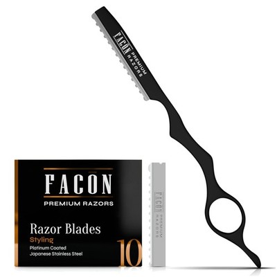 Modern Hair Cutting Razor with 11 Replacement Blades