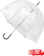 Clear Bubble Umbrella Dome Canopy Lightweight Wind Rain Protection Adult Kids