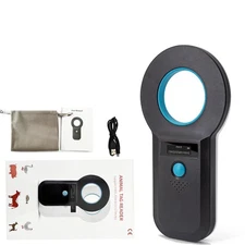 RFID Pet Microchip Scanner: Rechargeable Pet Chip Scanner EMID Microchip Read...