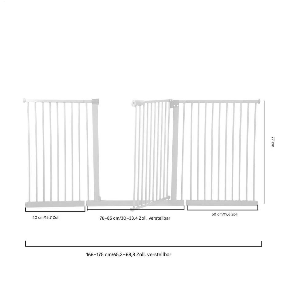 76-175cm Treppenschutzgitter baby Türgitter Treppengitter Auto-Close ohne Bohren - Bild 4 von 4