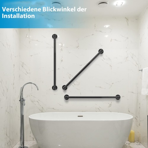 100CM Handlauf Treppengeländer Geländer Wandhandlauf Wasserrohr Handlauf Schwarz - Bild 11 von 11