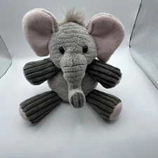 Scentsy Buddy Elephant Plush Gray Corduroy Toy with Lavender Scent Pak Zip
