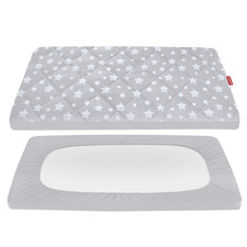 Pack and Play Sheets Fitted, Toddlers Mattress Protector 39" 27" 5", Breathable