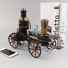 Retro Steam Train Model,Handmade Metal Craft,Bar Living Room Decor & Collectible