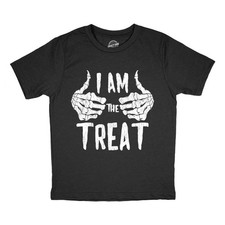 Youth Funny T Shirts I Am The Treat Sarcastic Halloween Graphic Novelty Tee For