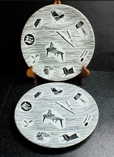 TWO 9 inch Ridgeway Homemaker china plates  one with small hairline