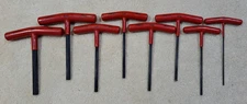 Proto 8 Piece T-Handle Hex Key Set - 3/8" 5/16" 1/4" 7/32" x2 3/16" 9/64" 3/32"