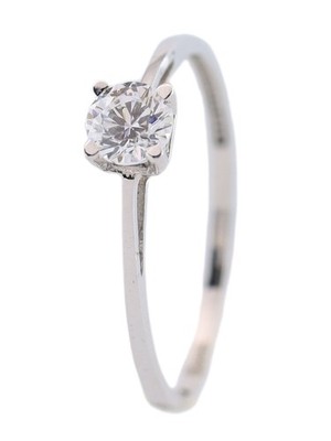 MIAMAR 1129198 Damen Ring Verlobungsring Vorsteckring 14 Karat (585) Weißgold we