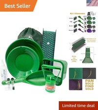 Compact Gold Prospecting Kit with 12" Pocket Sluice Box   Includes Miner  s Moss,